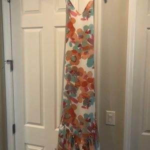 Lulu’s Floral Open Back Maxi Dress